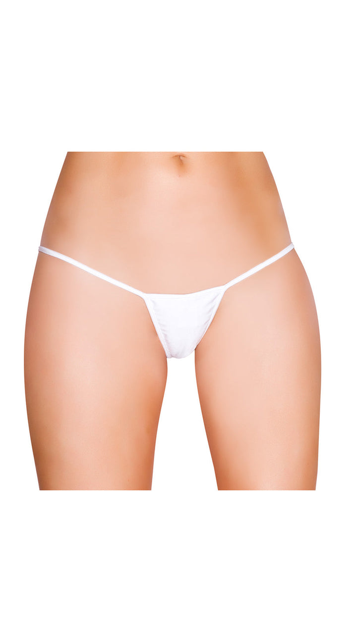 White Low Rise String Back Bottom