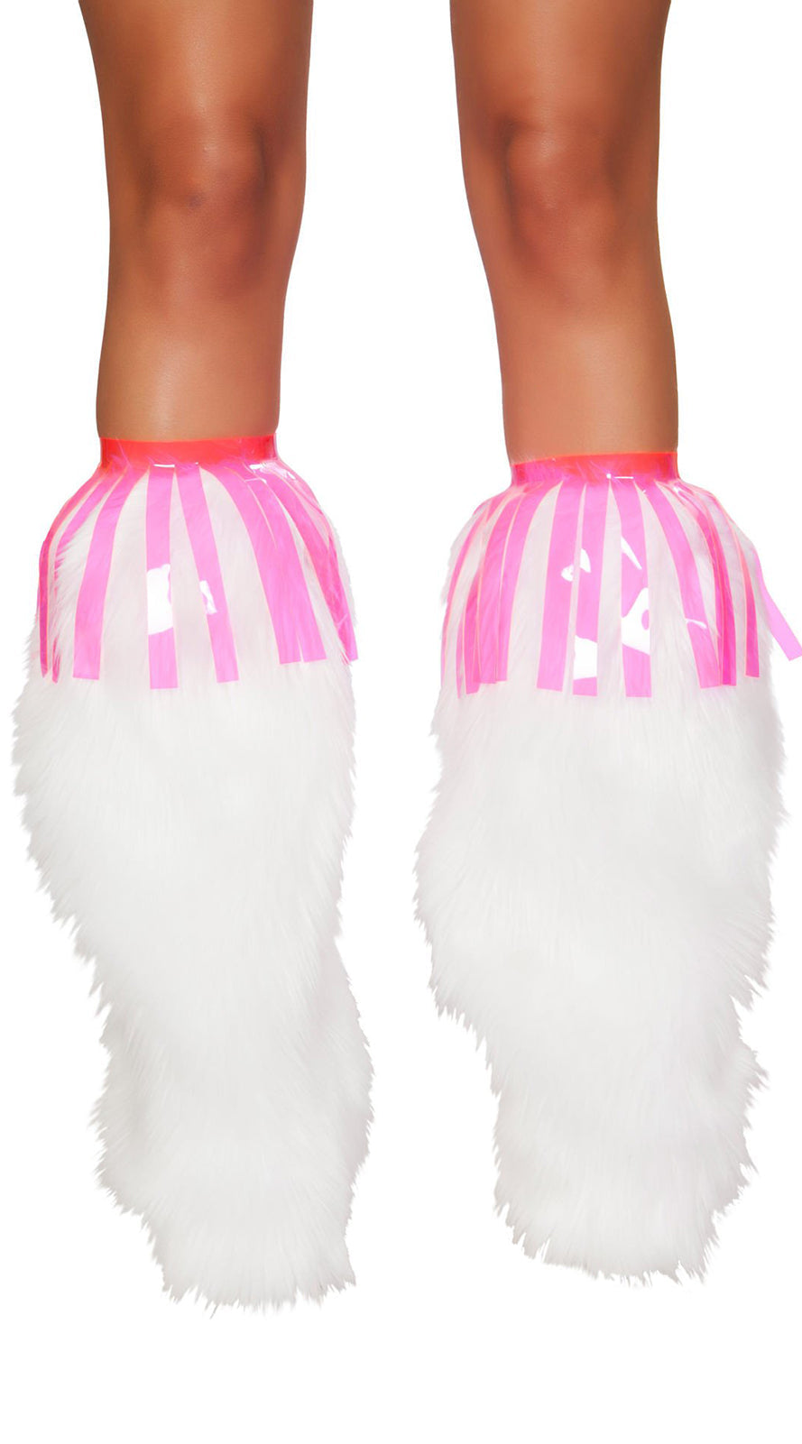 Pair of Vinyl Fringe Leg Wrap
