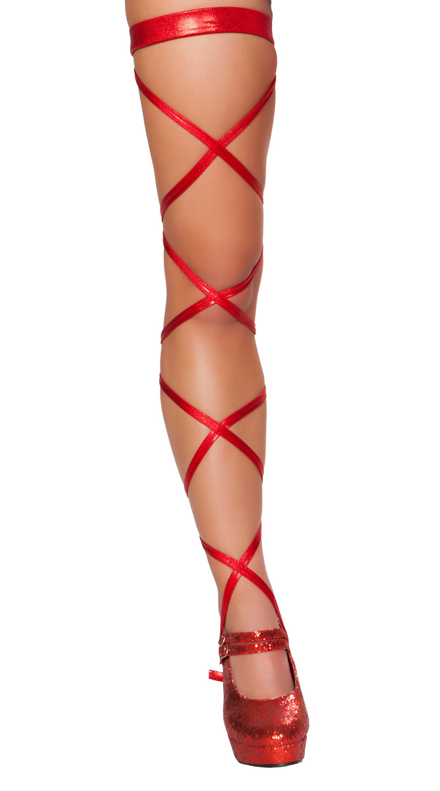Shimmer Leg Strap with Attached Garter
