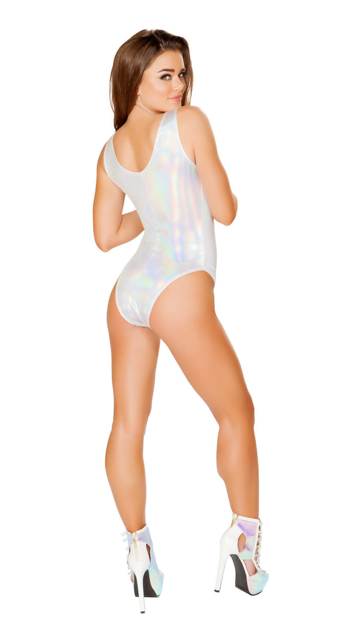 Romper with Lace-Up Detail