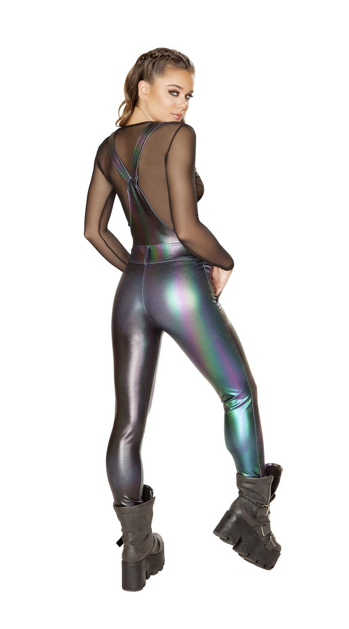 One Piece Overal with Pocket and Buckle Detail