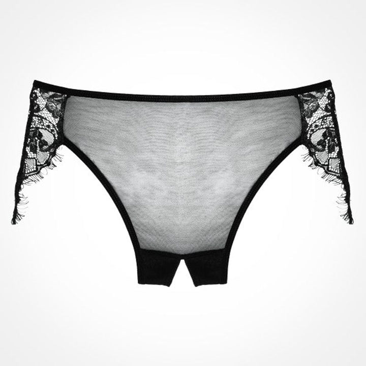 Lavish Lace Crotchless Panty: Sheer, Sexy, and Seductive!