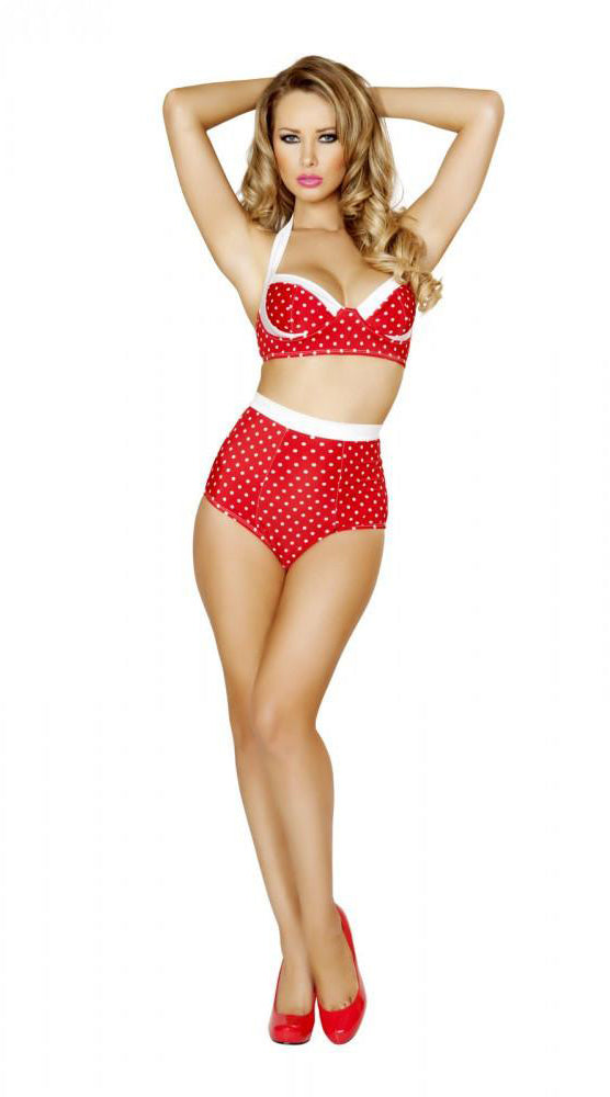 Polkadot Halter Top