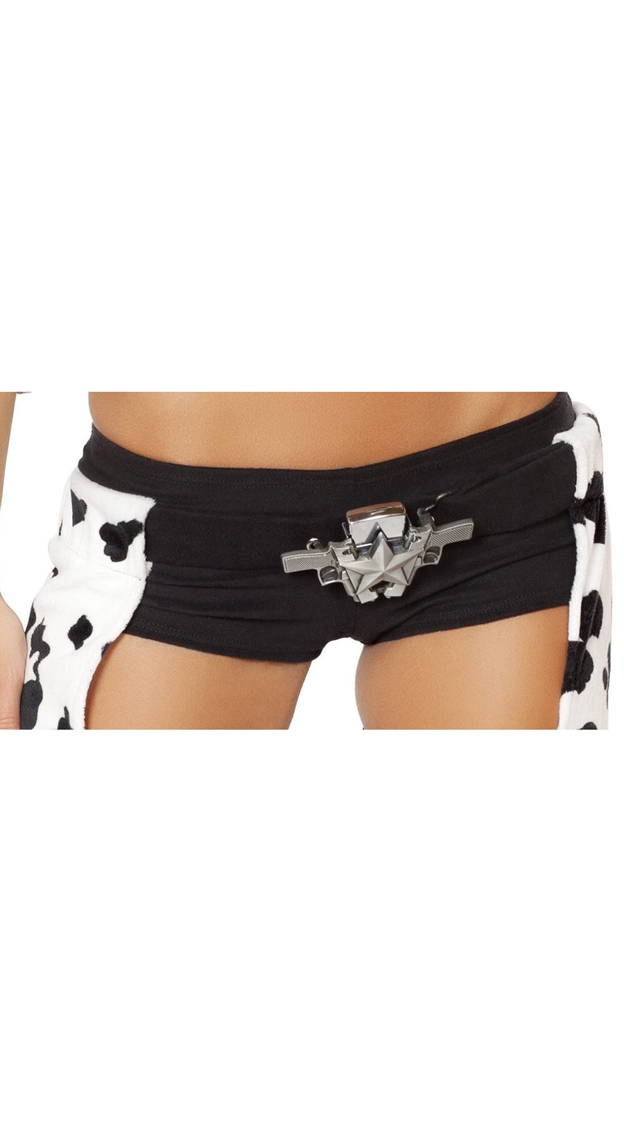 Double Gun Belt Buckle with Star Detail
