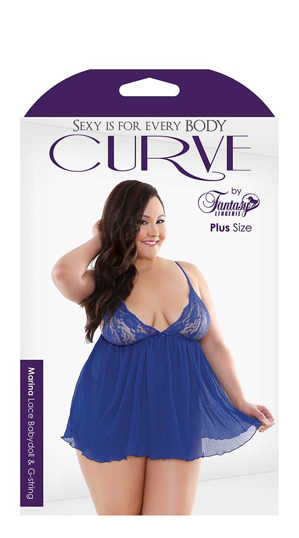Curve Marina Lace Babydoll & G String