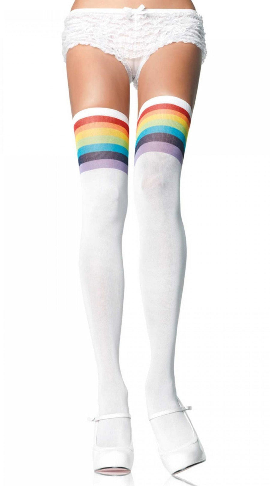 Over the Rainbow Opaque Thigh Highs