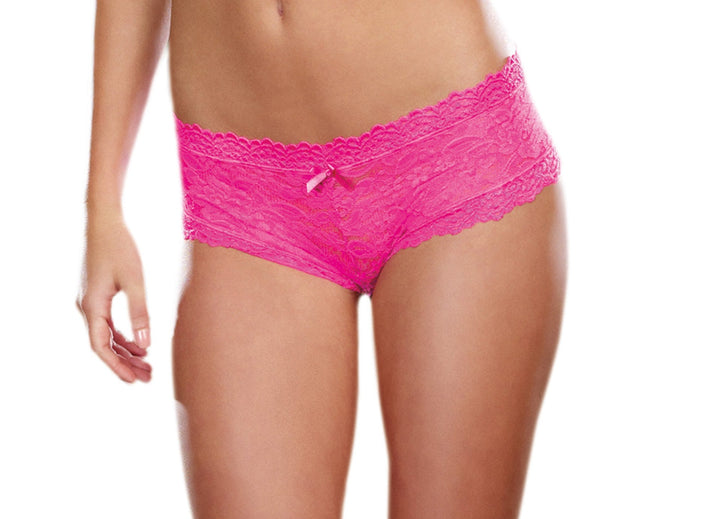 Hot Pink Lace Cheeky Back Panty: Feel Sexy and Confident All Day