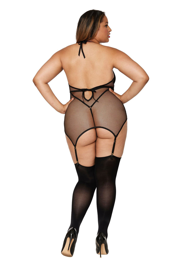 Fishnet Garter Slip: Sexy, Supportive, and Figure-Flattering Lingerie for Curvy Queens