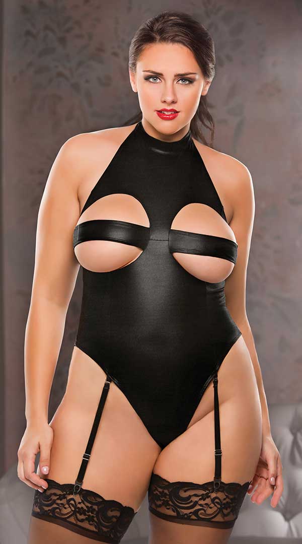Peekaboo Halter Teddy