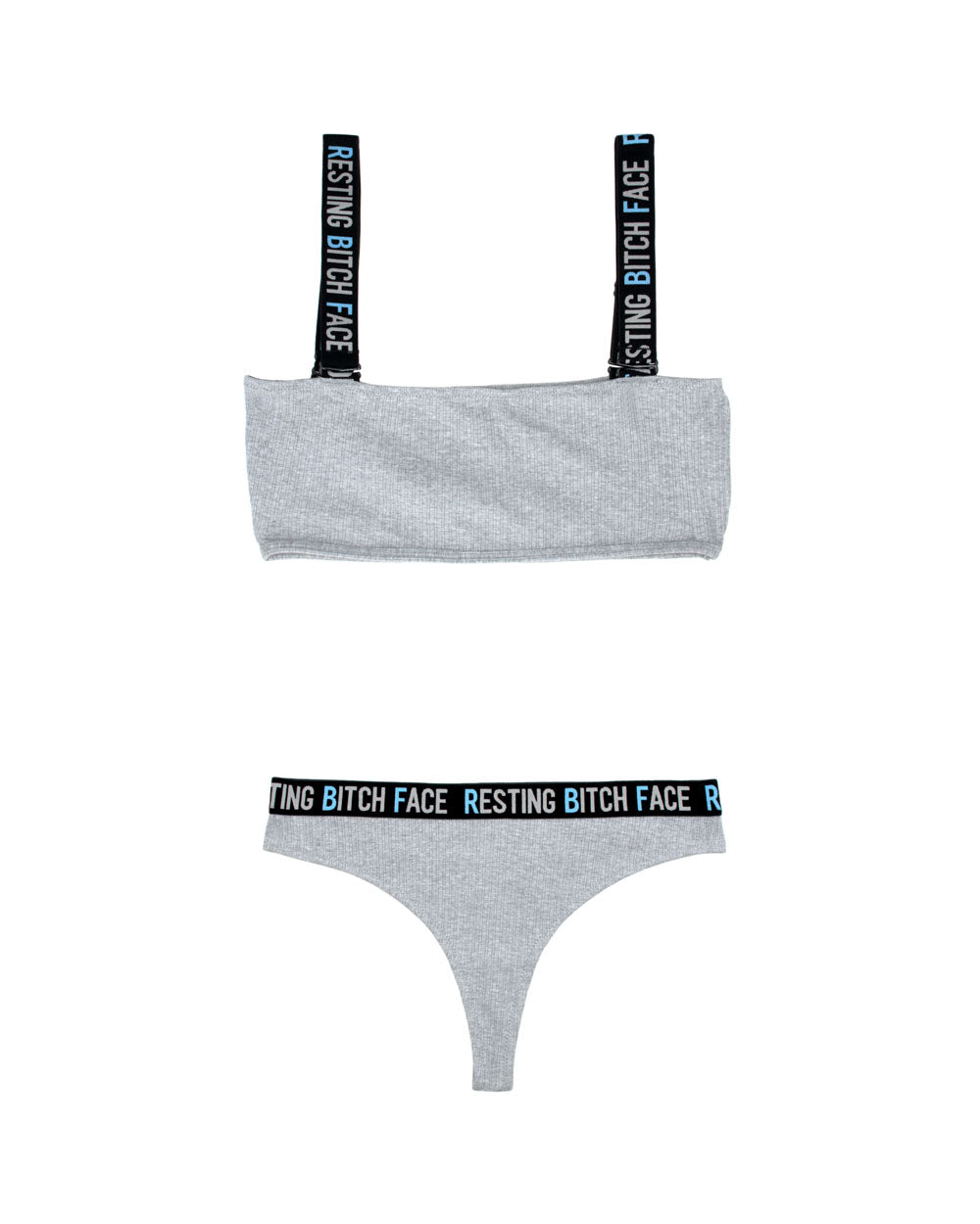Cheeky Rib Knit Crop Top and Panty Set