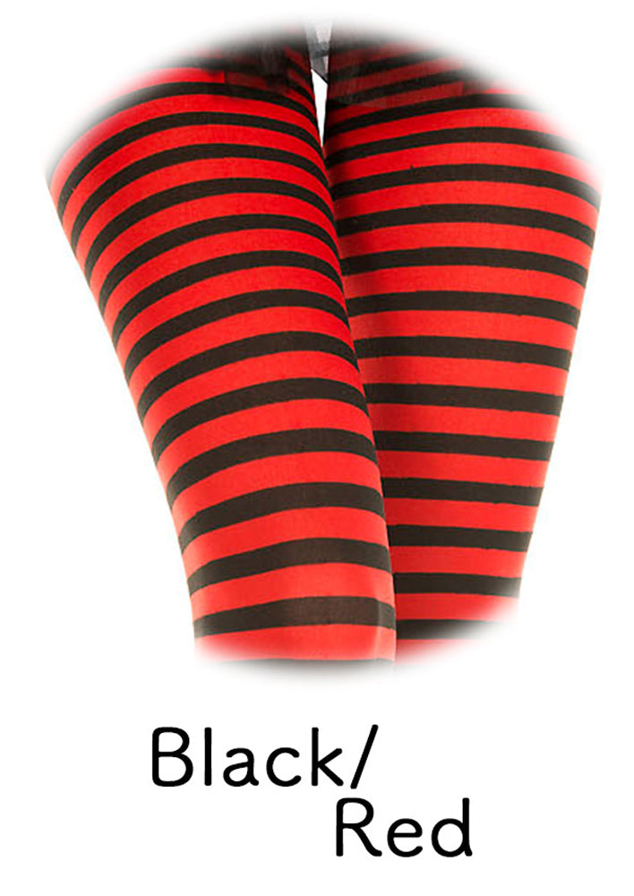 Black and Red Striped Tights: Unleash Your Seductive Side!