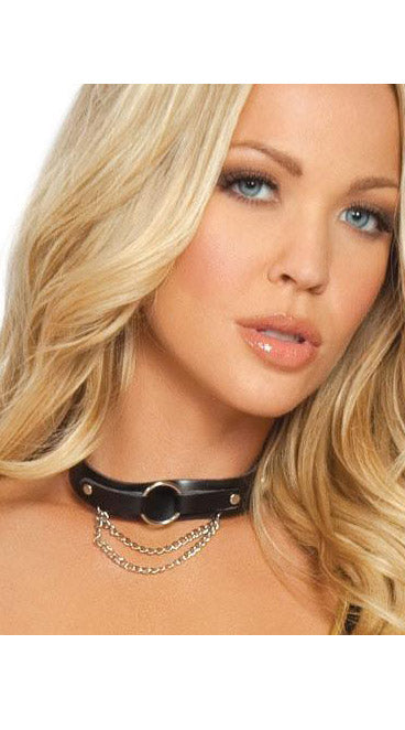 Choker With O-Ring and Chains