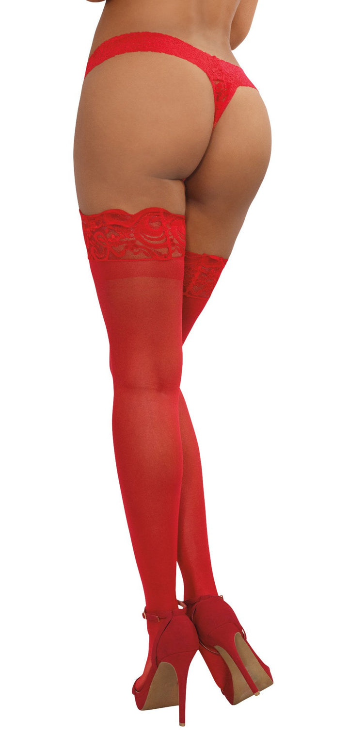 Red Hot Sheer Thigh Highs: Unleash Your Inner Vixen!