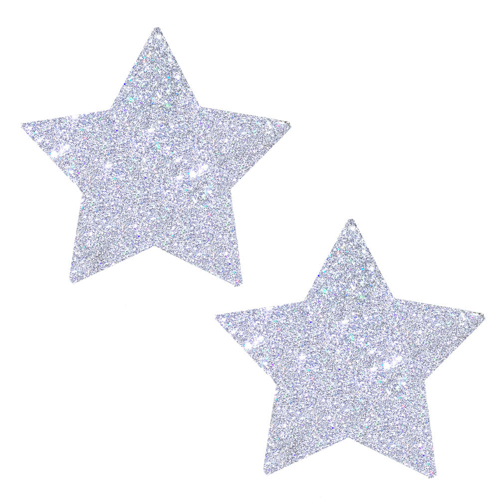 Silver Starry Nights Nipztix: Sparkle and Shine All Night!