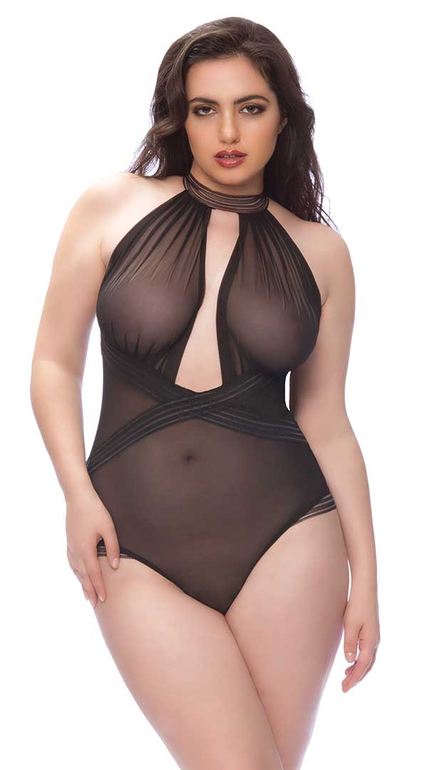 Collared Mesh Teddy