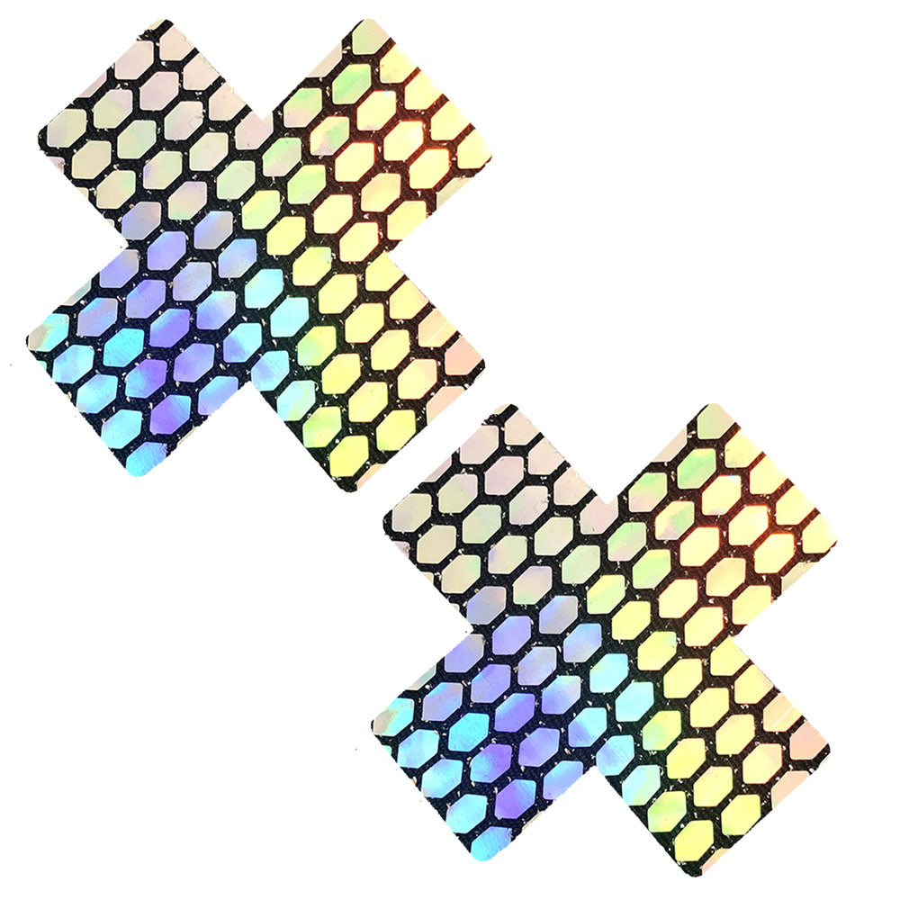 Mirrored Mayhem Holographic Nipztix - Shine Bright and Break Hearts