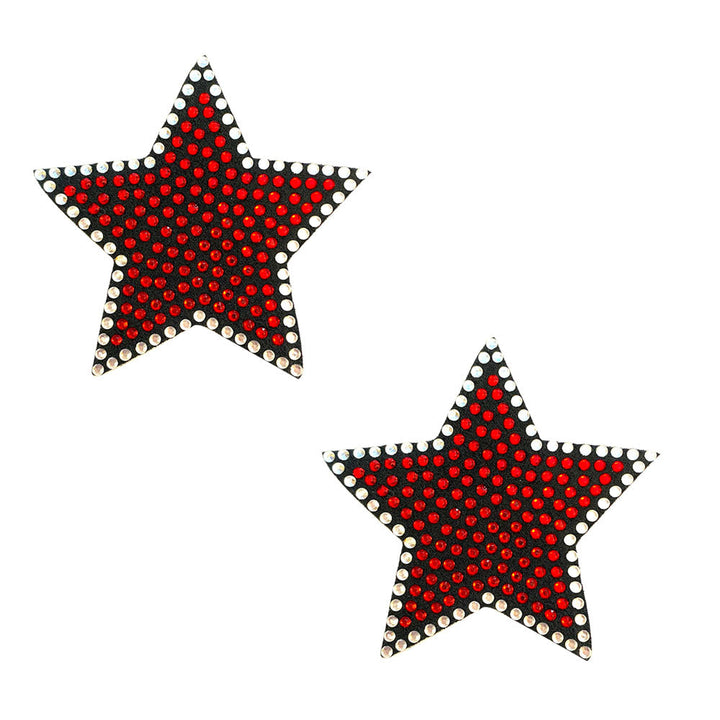 Starfire Red Sequin Star Reusable Burlesque Nipztix Pasties