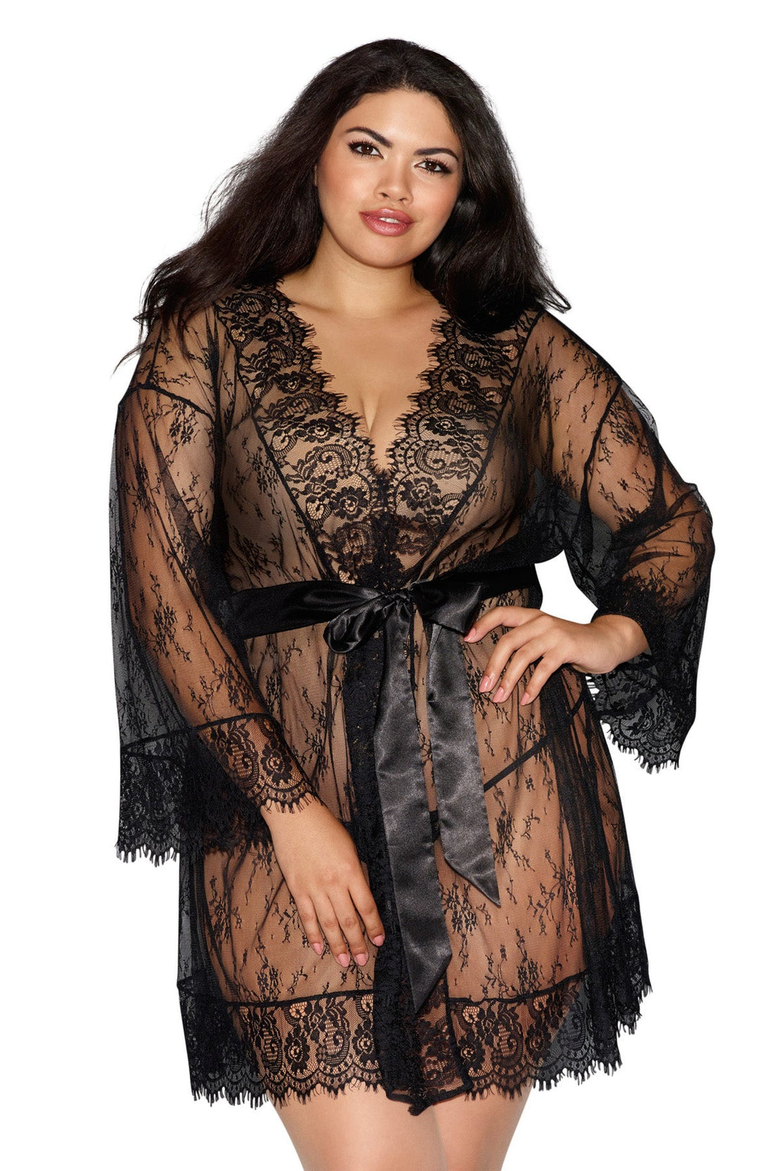 Dreamy Lace Kimono Robe