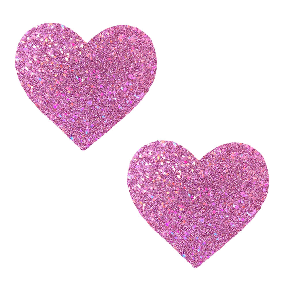 Pegasus Kisses Pink Glitter Nipztix - Self-Adhering Pasties for a Goddess-like Glow!