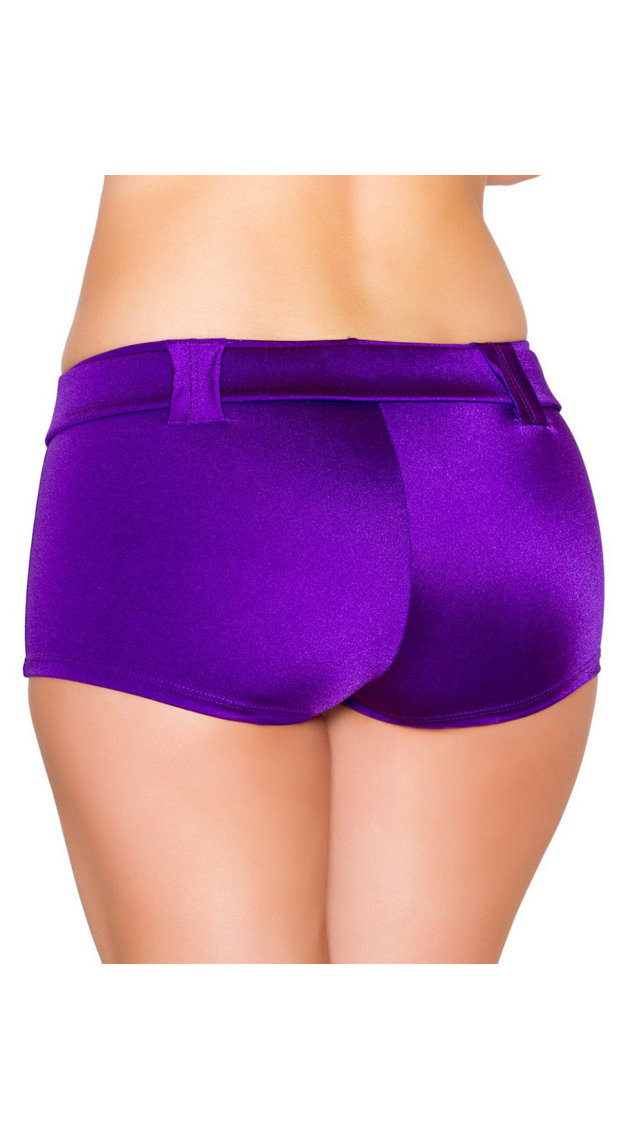 Purple Belted Shorts