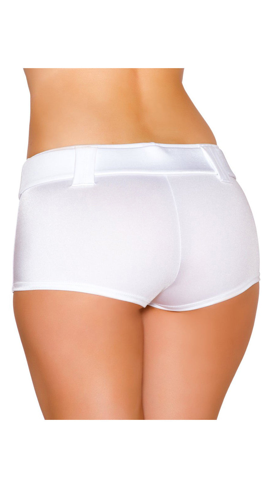 White Belted Shorts