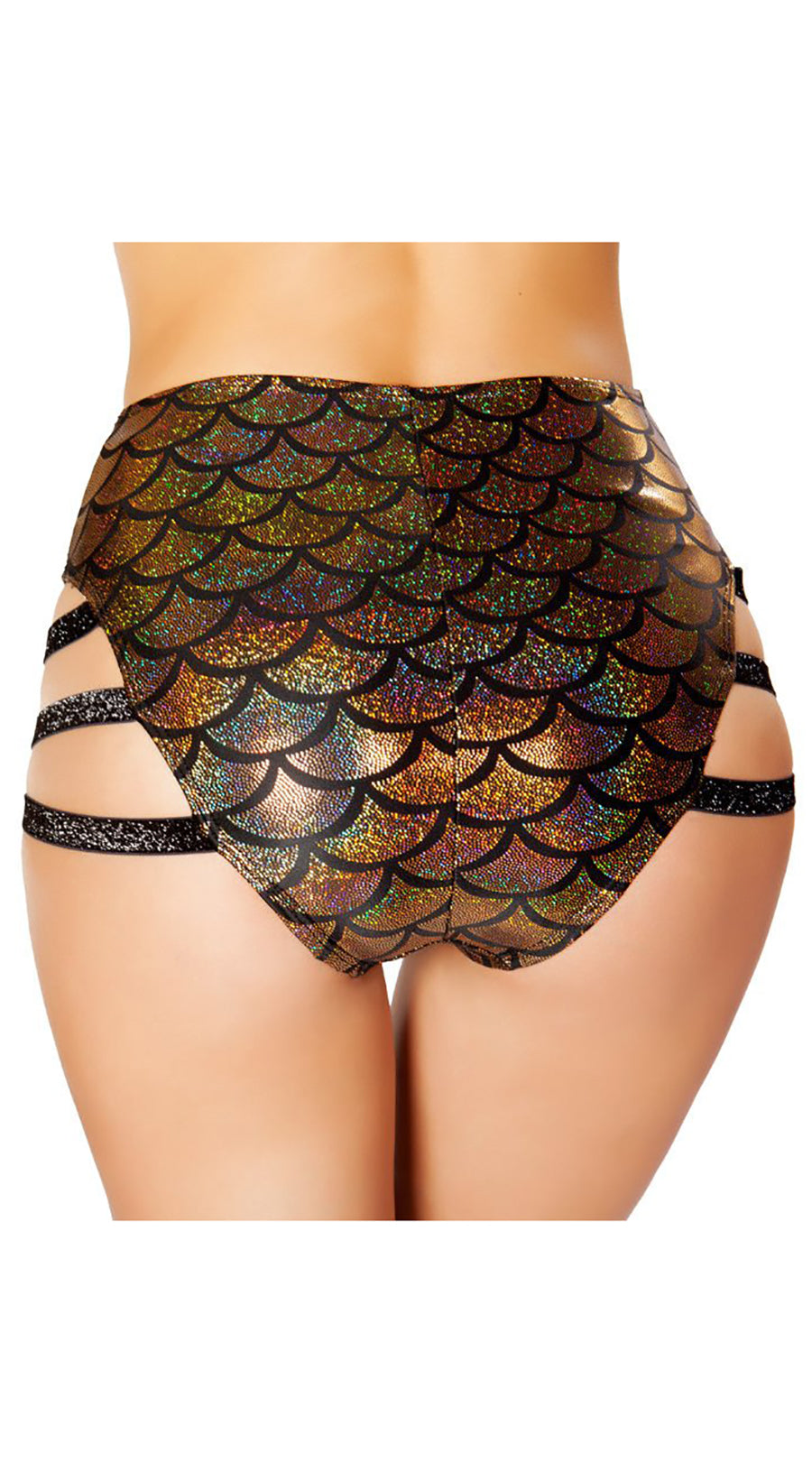 High-Waisted Side Strapped Shorts