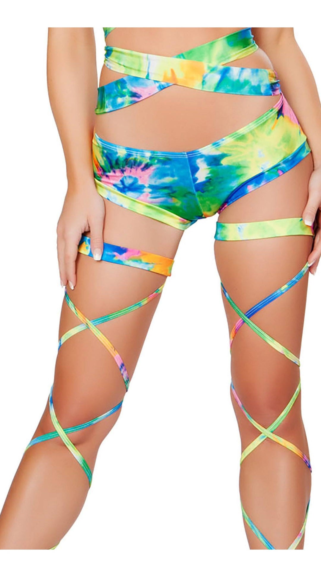 Printed Detachable Hooded Wrap Around Halter Top