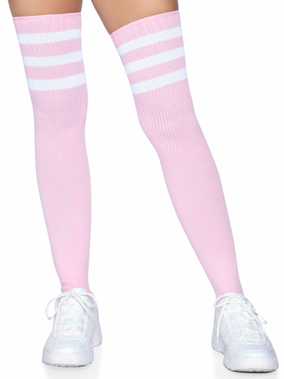 Playful Spirit Athletic Thigh High Stockings