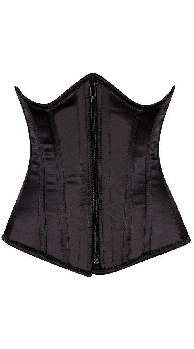 Satin Underbust Steel Boned Corset