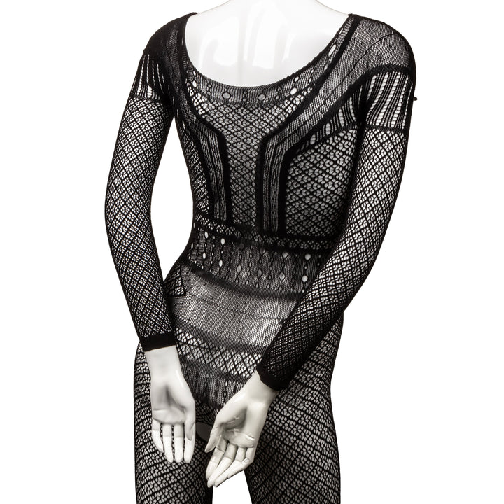 Scandal Lace Full Length Crotchless Bodysuit: Unleash Your Seductive Side!