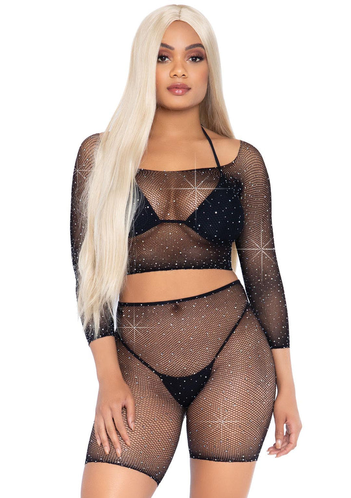 Rhinestone Goddess Two Piece Set