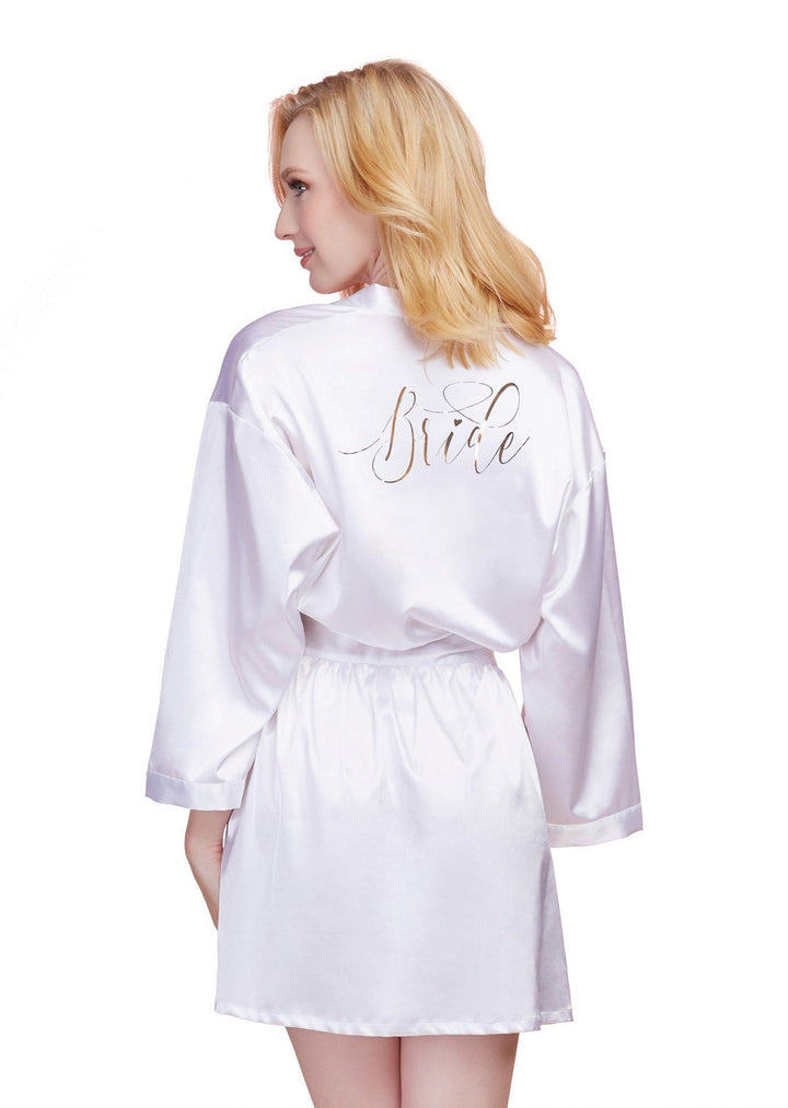 Satin Charmeuse Bride Robe: Delicate, Comfy, and Flirty Lingerie for Joyful Confidence