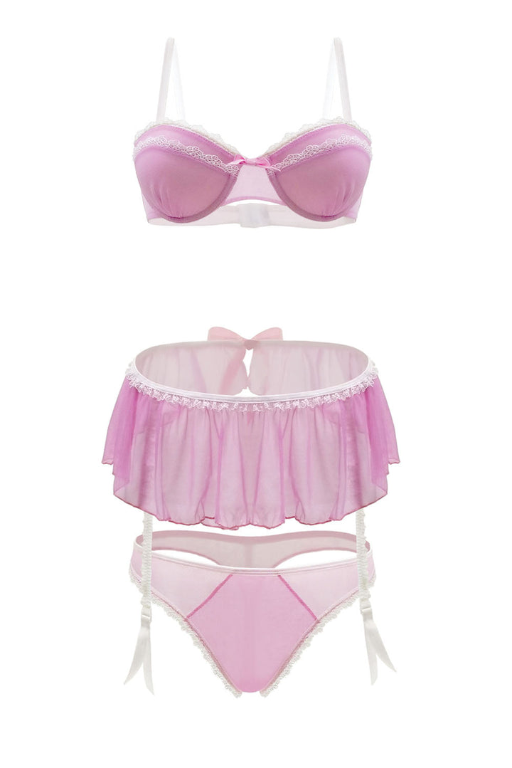 Strawberry Cream Seductive Lingerie Set