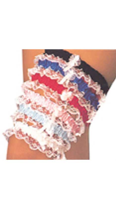 Assorted Lace Leg Garters Each - ElegantStripper