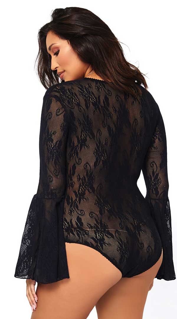Bell Sleeve Bodysuit - ElegantStripper