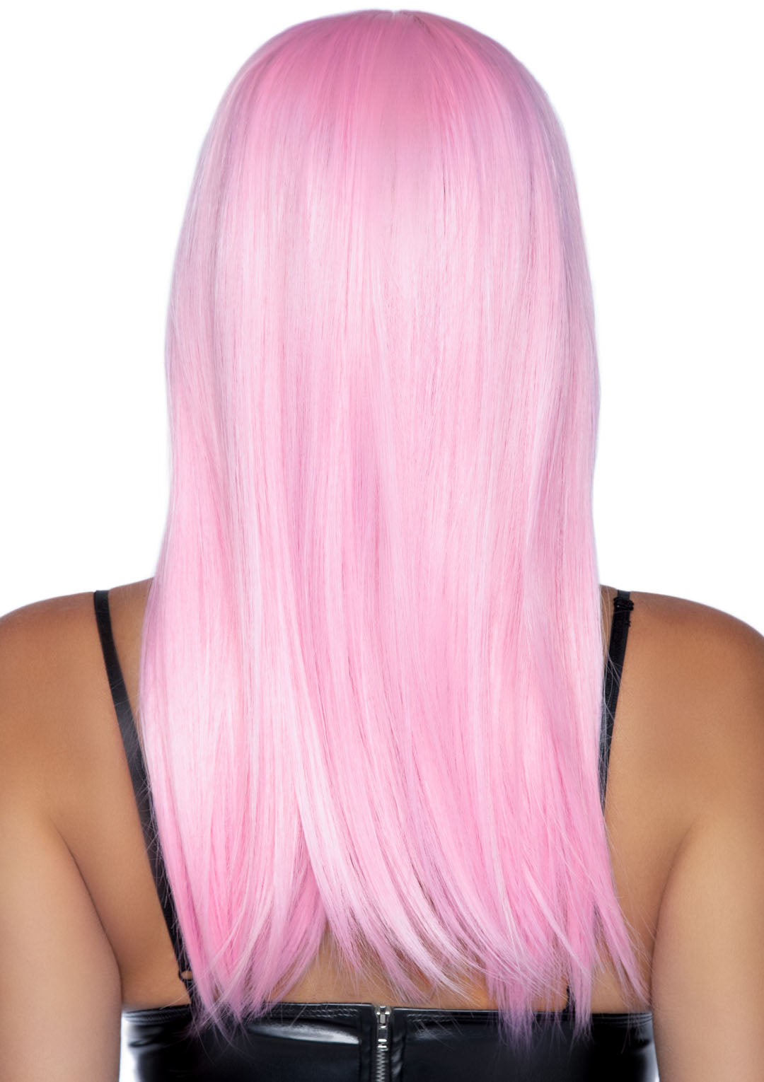 Pastel Pink 24" Long Straight Wig with Bangs - Feel Fabulous and Turn Heads!