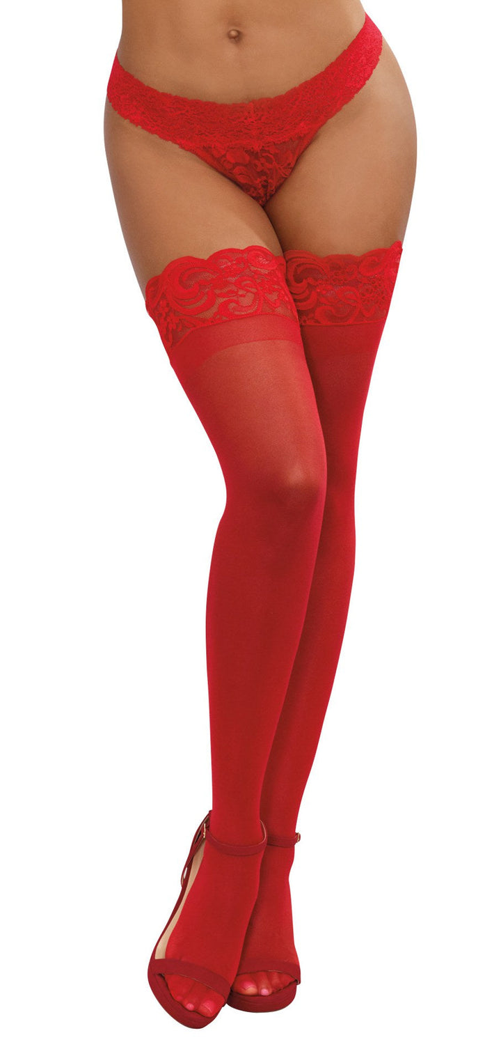 Red Hot Sheer Thigh Highs: Unleash Your Inner Vixen!