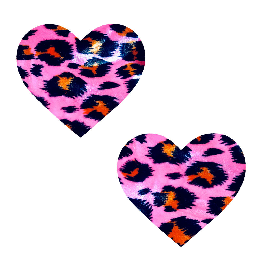 Hot Pink Cheetah Crush Nipztix - Fierce & Playful Nipple Pasties