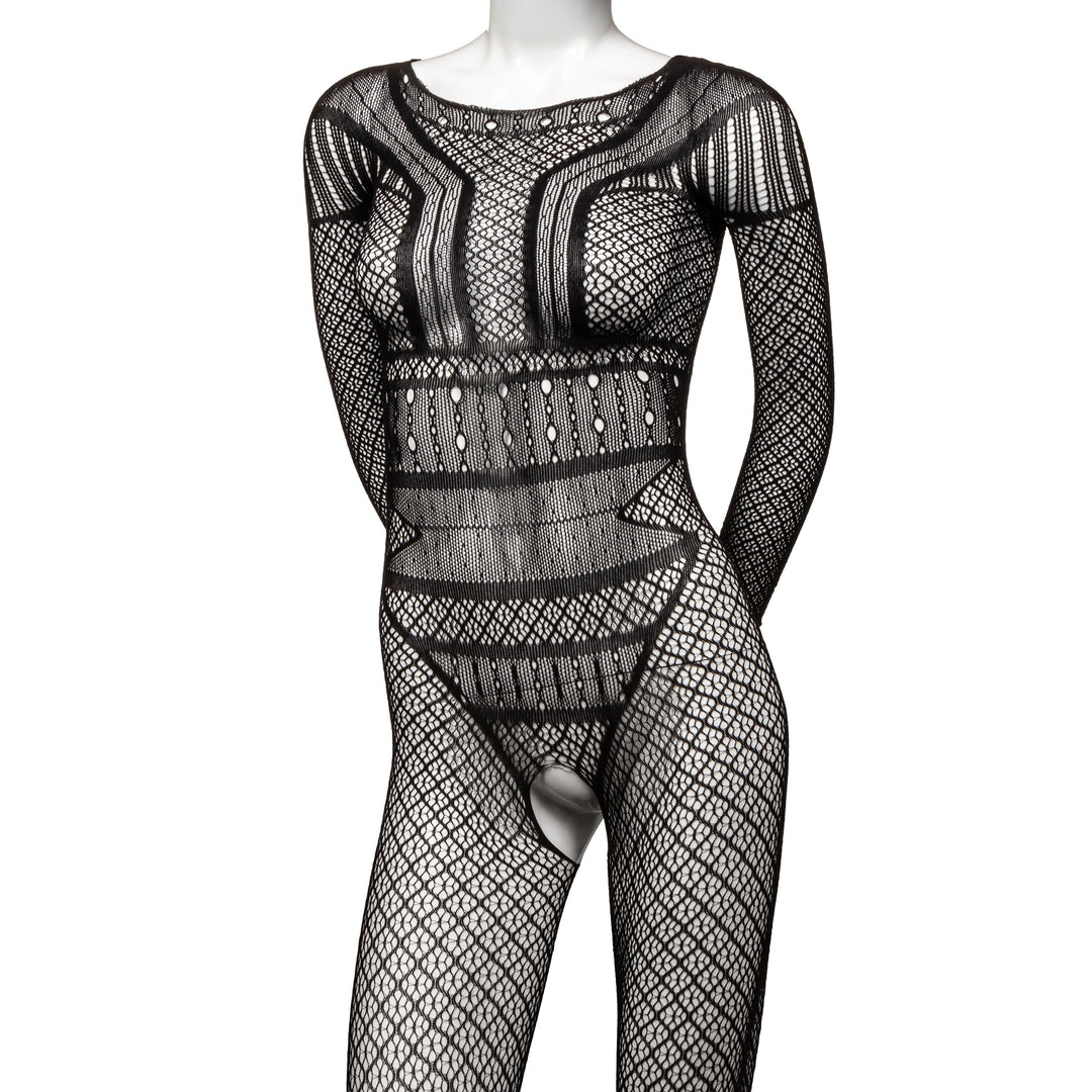 Scandal Lace Full Length Crotchless Bodysuit: Unleash Your Seductive Side!