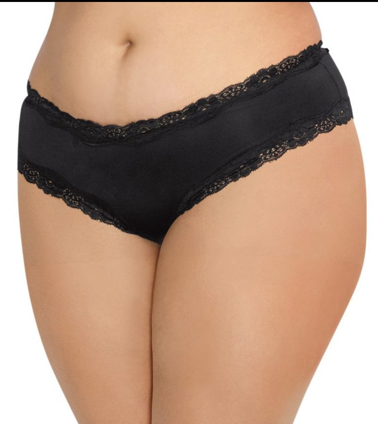 Black Lace Trim Cheeky Panty