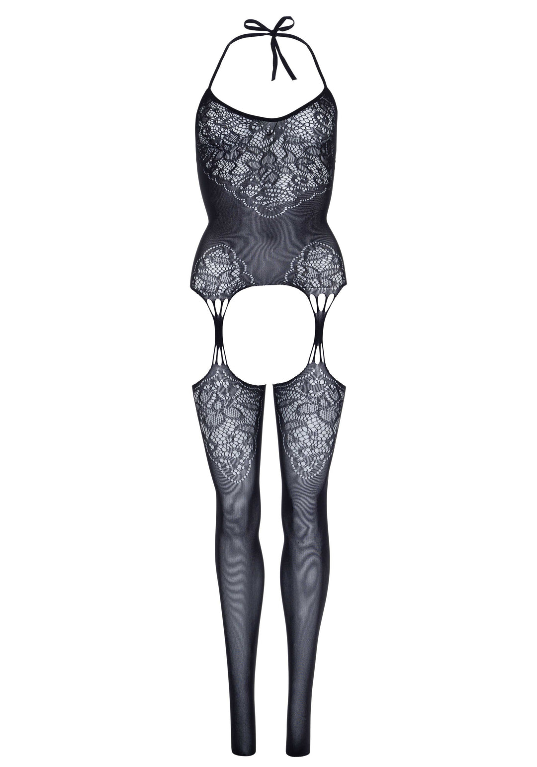 Plus Afterglow Lace Halter Teddy: Sexy, Flattering, and Unforgettable!