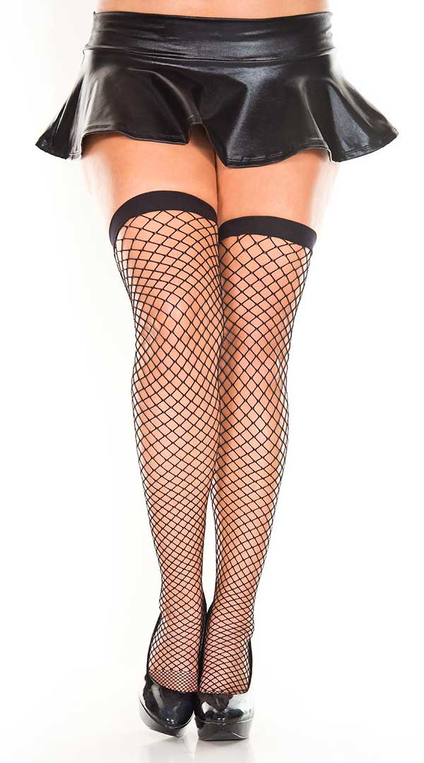 Mini Diamond Net Thigh High