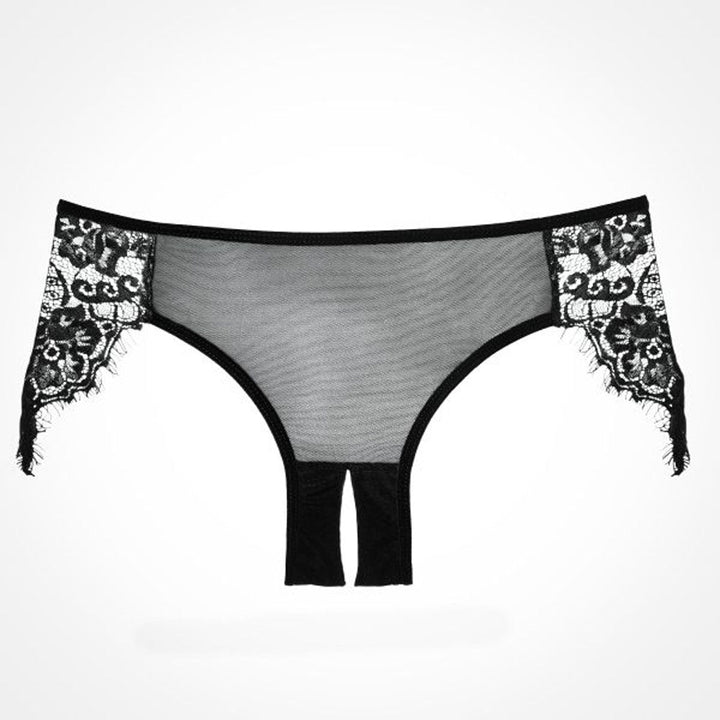 Lavish Lace Crotchless Panty: Sheer, Sexy, and Seductive!