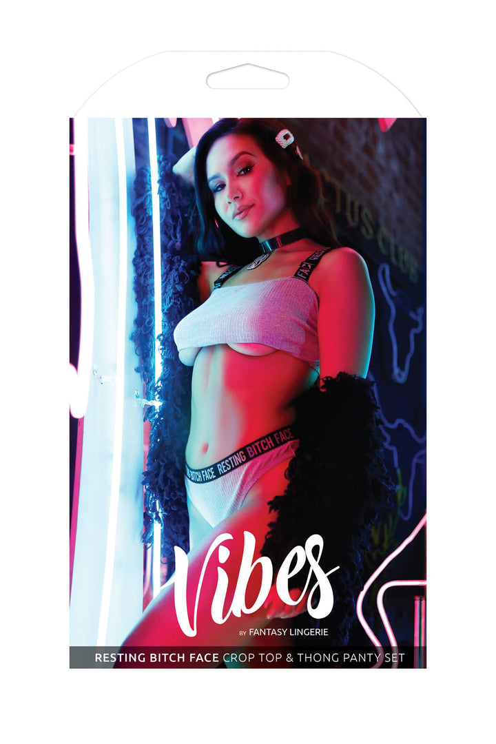 Cheeky Rib Knit Crop Top and Panty Set