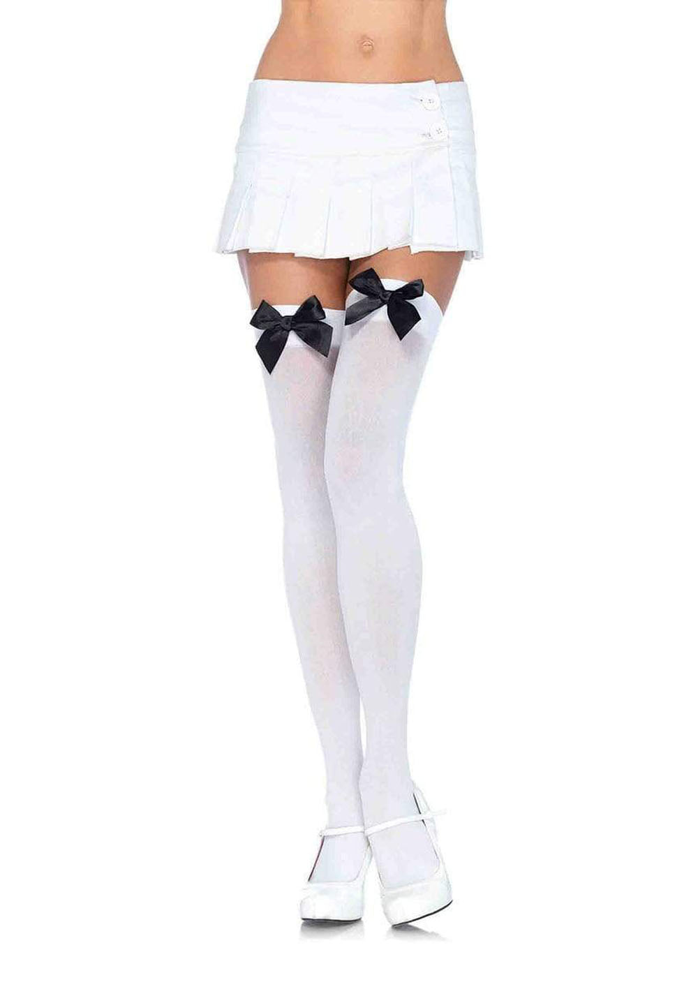 Seductive Satin Bow Thigh Highs: Unleash Your Inner Goddess