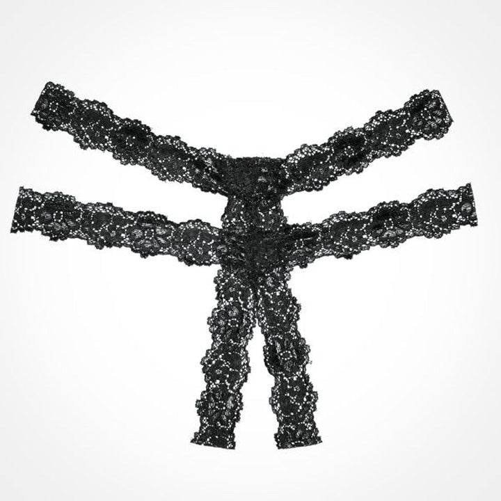 Southern Rhapsody Lace Flower Crotchless Panties: Flirty, Playful, and Confident.