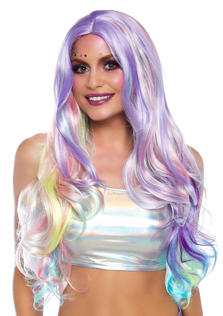 Mer-Mazing Pastel Rainbow Wig for Festivals, Costumes, and Everyday Fabulousness!