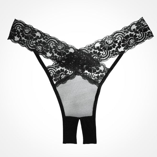Dainty Lace Crotchless Panty: Seductive, Alluring, and Playful!